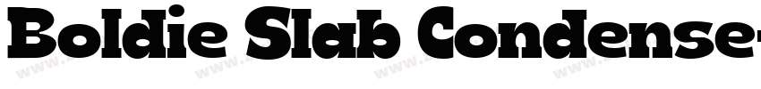 Boldie Slab Condense字体转换